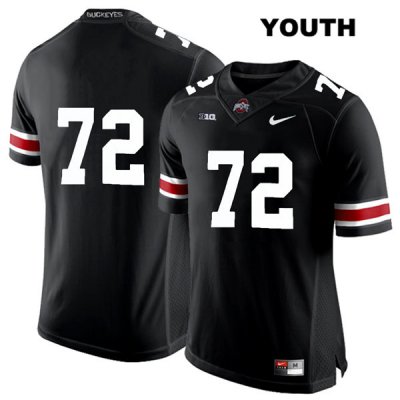 Youth NCAA Ohio State Buckeyes Tommy Togiai #72 College Stitched No Name Authentic Nike White Number Black Football Jersey JN20F44EV